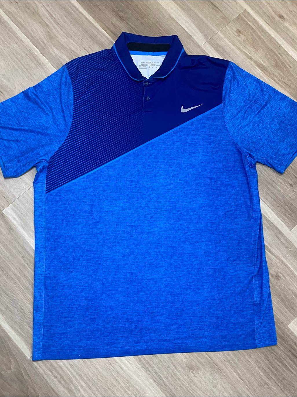 Nike Mens Xl Blue Golf Polo